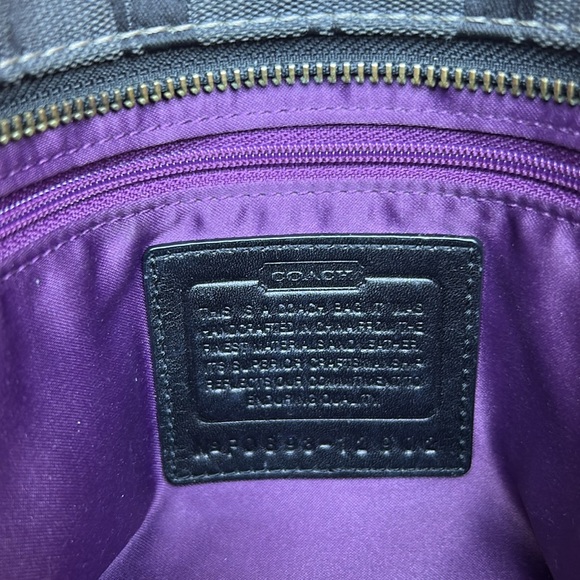 🎁LAST DROP!!!!! TODAY ONLY⭐️Coach Patchwork Signature Tote Mixed Fabric Metallic - Picture 12 of 13